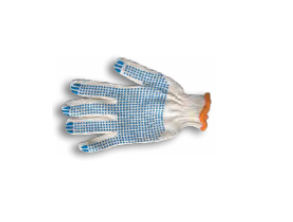 ХБ перчатки с резиновыми точками - "Эконом" (10)