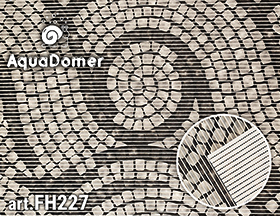 Коврик ПВХ для ванной AQUADOMER FH227, разм. 0,8x15м