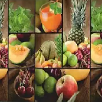 Фартук "Тропический коктейль" ABS-пластик (термоперевод) 3000*600*1,5мм КомфортПласт