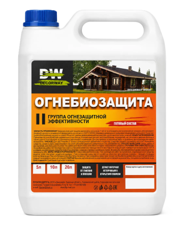 Огнебиозащита красная  "DECORWAY" 20л