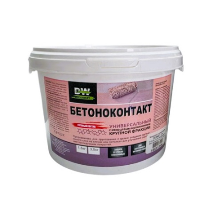 Бетоноконтакт с крупным кварцем "DECORWAY" 10 кг
