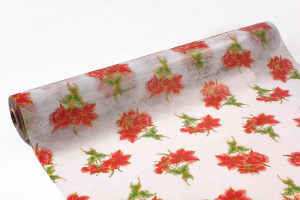 Клеенка  1.0м*0,7мм*20м ТЕРМО T4287 прозрачная с рисунком