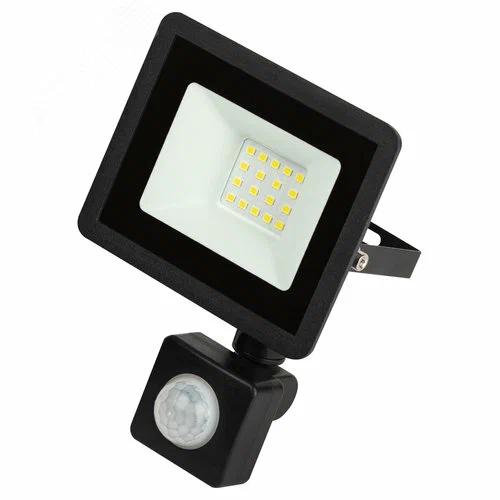 Прожектор LED с датчиком движения 20W VLF8-D2-20-6500-B 6500К 2400Lm 220V IP65  (102*125*55) руч рег