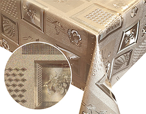 GР-8420F клеенка металлик на ткани золото 0,35мм*1.37м*20м