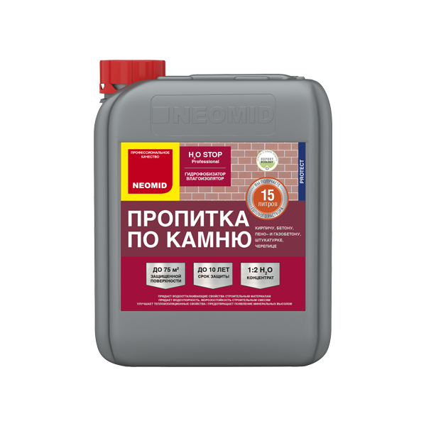 Гидрофобизирующий препарат Неомид Н2О-стоп 1л концентрат (12)