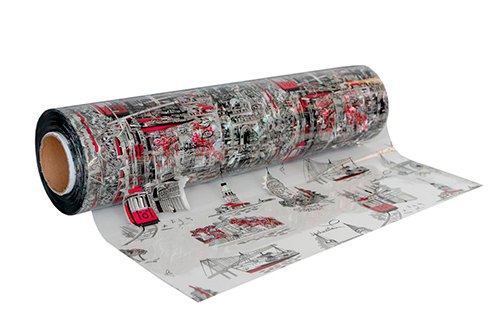 Клеенка ТЕРМО T4386  прозрачная с рисунком 1,2м*0,7мм*20м