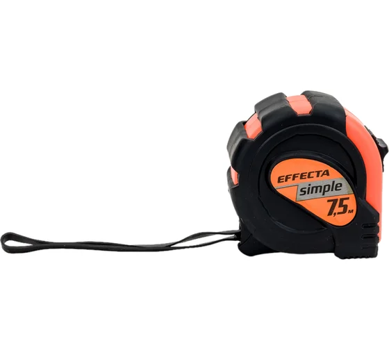 Рулетка Effecta Simple 7,5м/25мм   570725 (6 шт/кор)