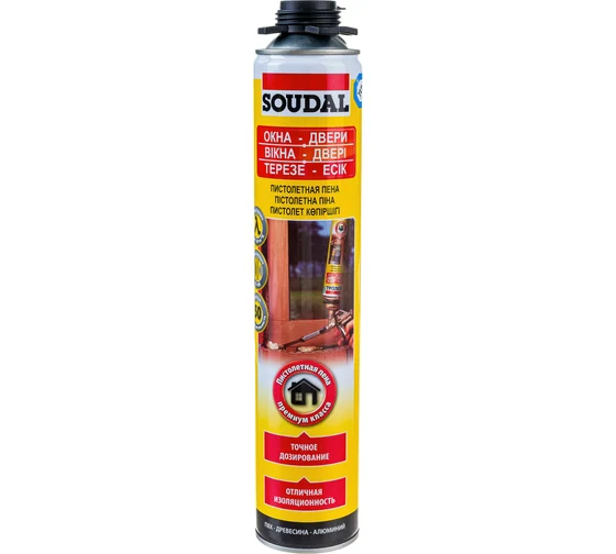 Пена монтажная "SOUDAL" Yellow профессиональная 750мл (12)