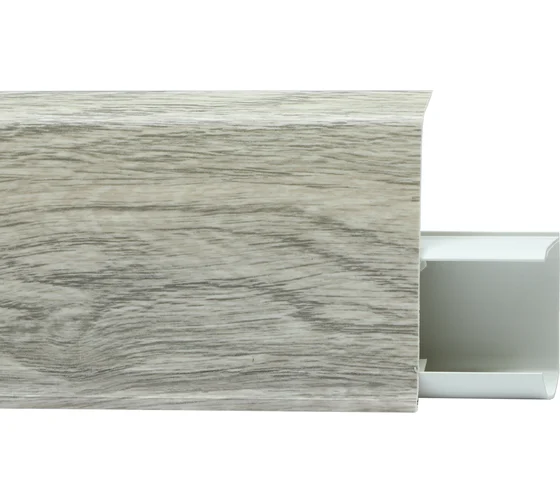 Плинтус ПВХ c съемной панелью TERA №746 Альба  72мм (24)