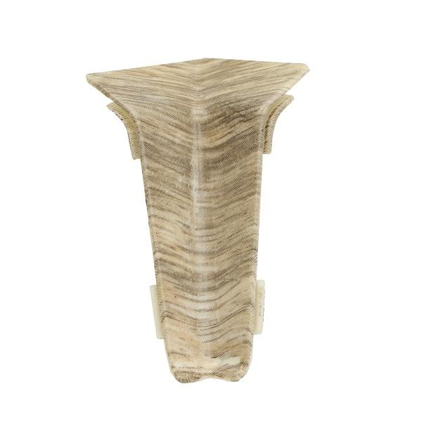 Угол внутренний к плинтусу QUADRO 55мм №518 Дуб Нуар (25)