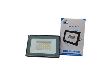 Прожектор LED  30W VLF8-30-6500-G 6500К 3600Лм 220V IP65 серый  (122*94*29 VKL electric