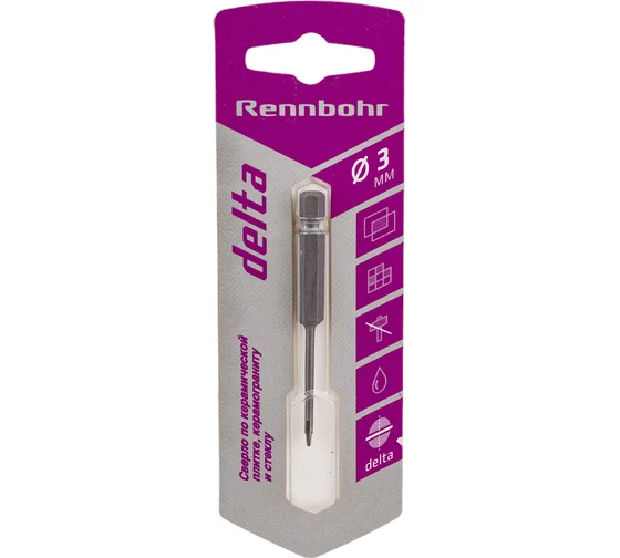 Сверло по керамике 3,0мм "RB" Delta 676003