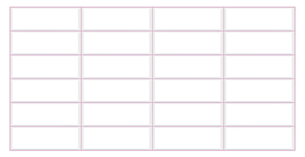 Панель ПВХ "Белая плитка розовый шов" 480х955мм (10)