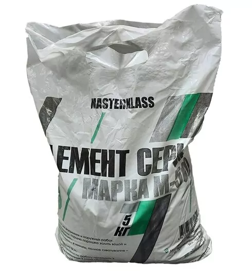 Цемент серый М-500 5кг (4шт/уп) (Строймастер)