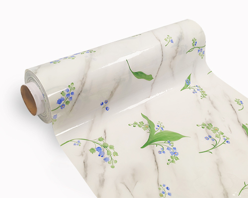 Клеенка ТЕРМО T8087 прозрачная с рисунком 0,6м*0,7мм*20м