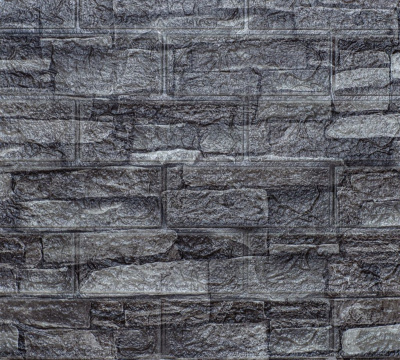 Самоклеящаяся 3D панель Dekorelle 022 серый, разм. 70x77см, толщина 3мм (10шт) ССС