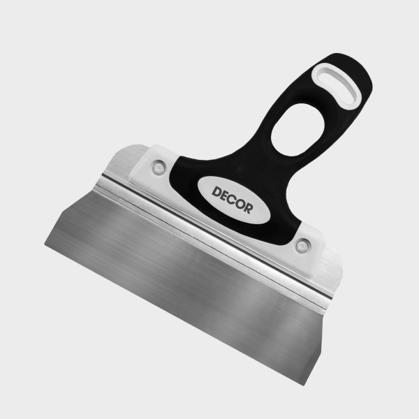 Шпатель д/финишных работ 160 мм, нерж. сталь, 2к ручка "DECOR"  (24) ССС