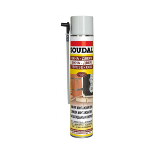 Пена монтажная "SOUDAL" Yellow DIY бытовая для окон и дверей 750мл (12)
