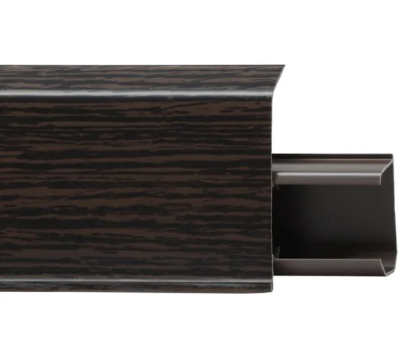 Плинтус напольный со съемной панелью QUADRO №571 Венге 55мм*2,2м (40)