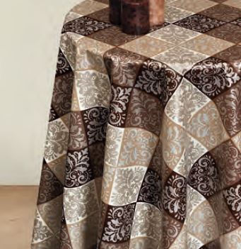 107А Клеенка DEKORAMA   ромбы беж-коричн 1.4*20м