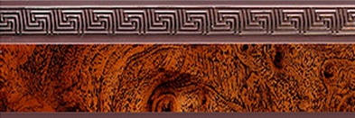 Карниз "Лабиринт/Греция" 2-х рядный 3,0м карельская береза  "МК"