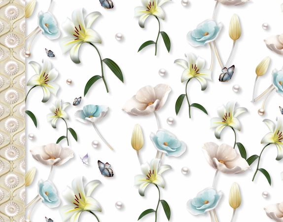 Клеенка DIAMOND TD-802 на тканевой основе 3D 1.37м*0.28мм*20м