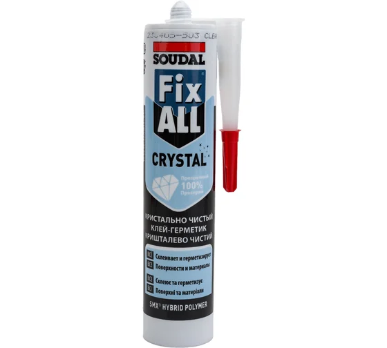 Жидкая резина "SOUDAL" Fix ALL  Crystal (прозрачный) 290мл