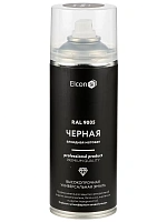 Универсальная алкидная эмаль Elcon RAL 9005 черная глянцевая аэрозоль 520 мл