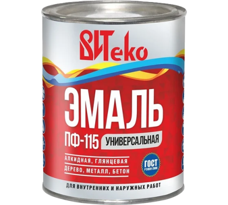Эмаль белая ПФ-115 ВИТЕКО 0,8кг