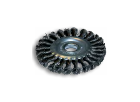 Щетка-крацовка плоская для шлифмаш., витая стальн. пров. 0,5мм 125*22,2мм