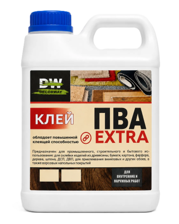 Клей  ПВА EXTRA "DECORWAY"  2,5кг