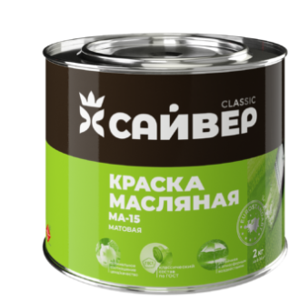 Краска масляная МА-15 "Сайвер" белая 1,8кг (6)