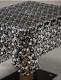 Н222b Клеенка MIRAGE прозрачная с печатью0.10мм*1,37м*25м