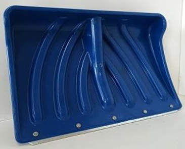 Лопата "КРЕПЫШок" ПОЛИКАРБОНАТ (цветная) мороз. 465*340 с оцинк. планкой D-32  без черенка