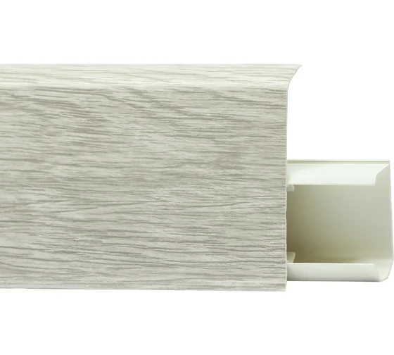 Плинтус ПВХ c съемной панелью TERA №706  Дуб пацифик  72мм (24)