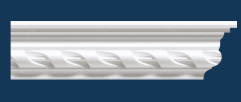 Плинтус полоточный инжекц. Солид С607/65 (2м/ 55х35мм) (40) ССС