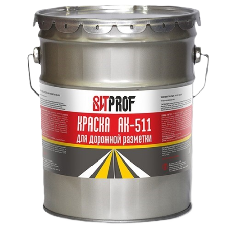 краска для дорожной разметки Ак-511 белая 20 кг ВИТ PROF