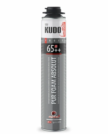 Пена полиуретановая монтажная   "KUDO PROFF 65++" 1000мл/980 гр. (12)