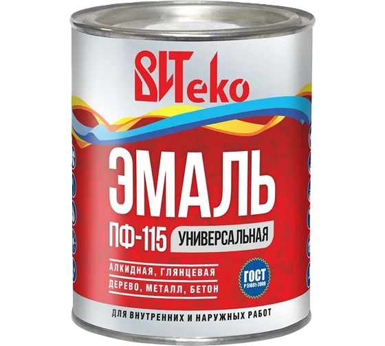 Эмаль белая ПФ-115 ВИТЕКО 0,8кг