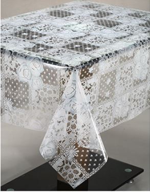 Н200 Клеенка MIRAGE прозрачная с печатью0.10мм*1,37м*25м