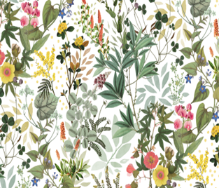 Клеенка ПВХ на тканевой основе Dekorelle Adèle 693, разм. 1,4х20м