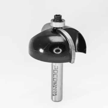 Фреза кромочная калевочная с нижним подшипником d8*D42*H20*R16 "РОСОМАХА" серия 1018