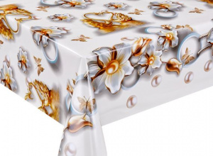 Клеенка DIAMOND TD-3563A на тканевой основе 3D 1.37м*0.28мм*20м