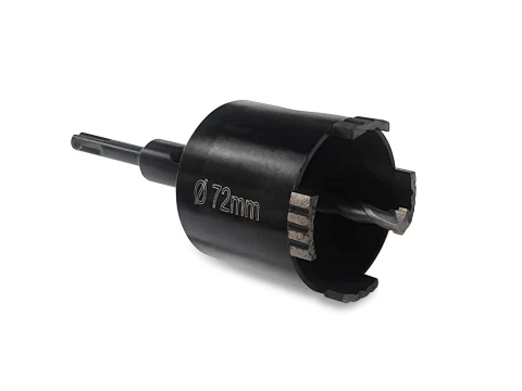 Коронка алмазная с переходником SDS+ (72х70мм) по бетону"РОСОМАХА"