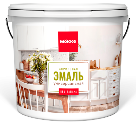 Эмаль акриловая матовая МОККЕ универсальная, ПРИБРЕЖНЫЙ КАМЫШ, 0,8 кг