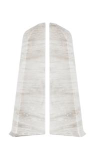 Заглушки к плинтусу  TERA Дуб флорида  72мм (2шт)