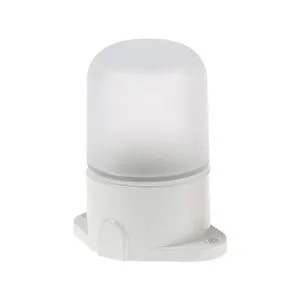 Светильник НПП прямой для сауны настенно-потолочный белый, 60Вт, Е27, IP65,закаленное стекло,керамич