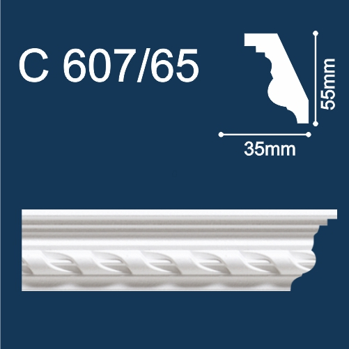 Комлпект угловых элементов плинтуса С607/65