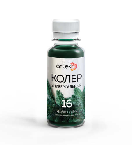 Паста колеровочная универсальная хвойная зелень    №16    "АРТЭКО" 0,1кг (6)