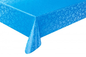 Клеенка BOGEMA ZG-8181А13 синяя шелкография на тканевой основе  1,37м*0,28мм*20м